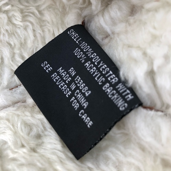 Regent Faux Suede Sherpa Jacket Size Medium - Picture 10 of 11